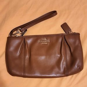 Coach Brown/Tan Wristlet
